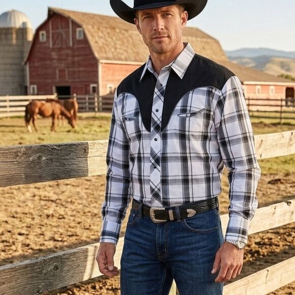 ROPER  MENS WESTERN STYLE RODEO SHIRT Other - ROPER  MENS WESTERN STYLE RODEO SHIRT
